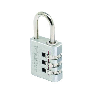 Msterlck Padlck Combi Alumnium 30Mm