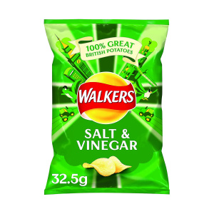 Walkers Salt/Vinegr Crsp 32.5g Pk32