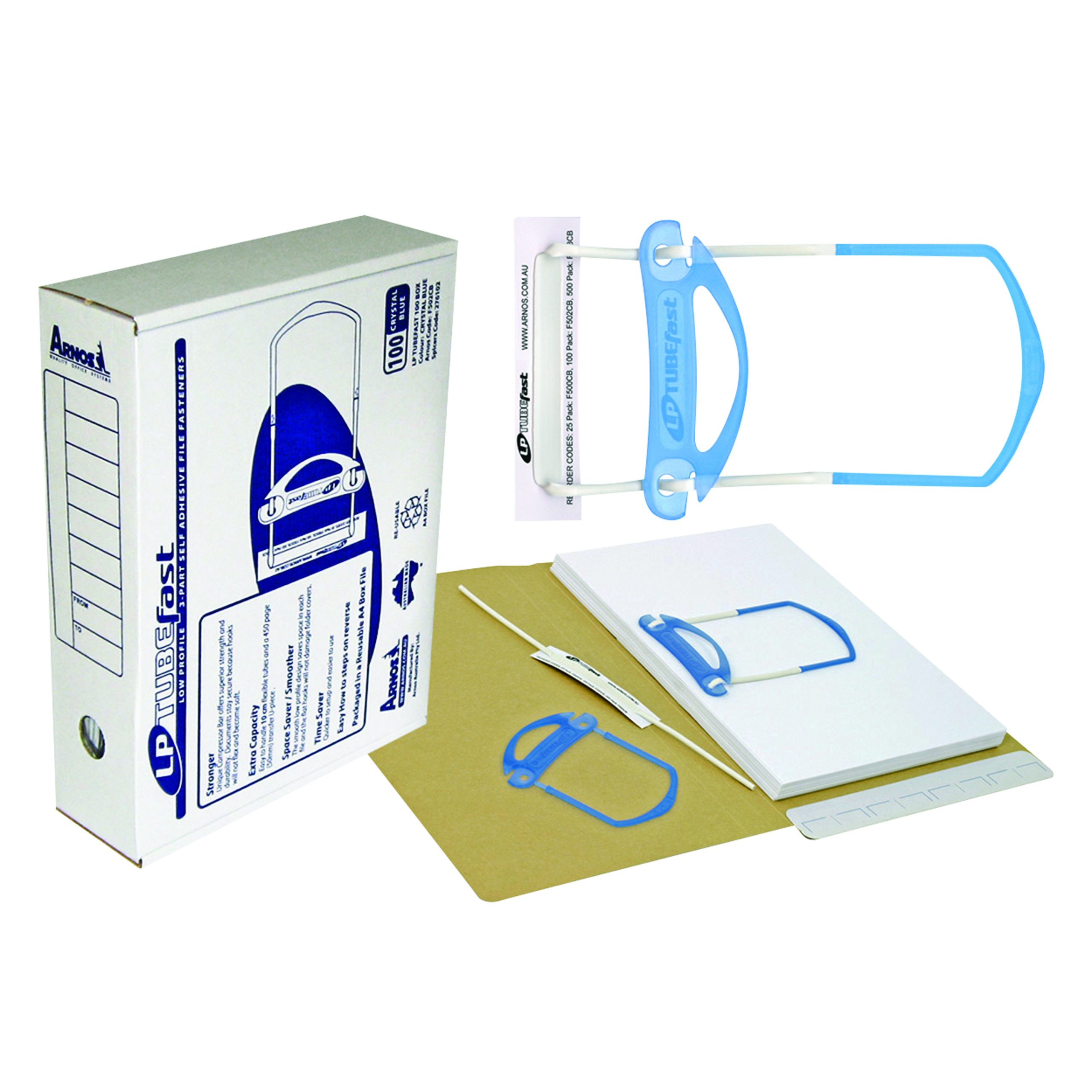 Arnos File Fasteners 3-Part Pk100