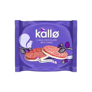 Kallo Milk Choc Rice Cake 33g Pk30