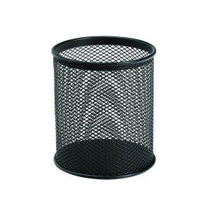 Pen Pot Wire Mesh DiaxH: 80x95mm Blk
